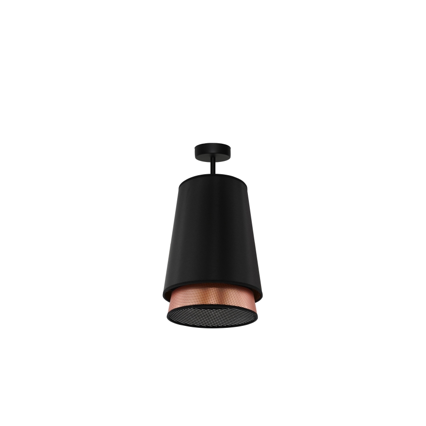 Duolla - Aufbauleuchte BELL SHINY 1xE27/15W/230V d 25 cm schwarz/kupfern