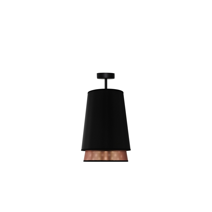 Duolla - Aufbauleuchte BELL SHINY 1xE27/15W/230V d 25 cm schwarz/kupfern