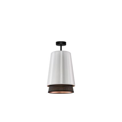 Duolla - Aufbauleuchte BELL SHINY 1xE27/15W/230V d 25 cm silbern/schwarz