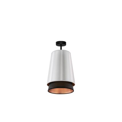 Duolla - Aufbauleuchte BELL SHINY 1xE27/15W/230V d 25 cm silbern/schwarz