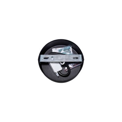 Duolla - Aufbauleuchte BELL SHINY 1xE27/15W/230V d 25 cm silbern/schwarz