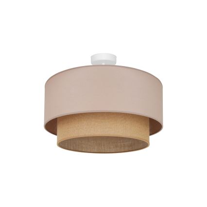 Duolla - Aufbauleuchte  BOHO 1xE27/15W/230V d 45 cm beige/braun