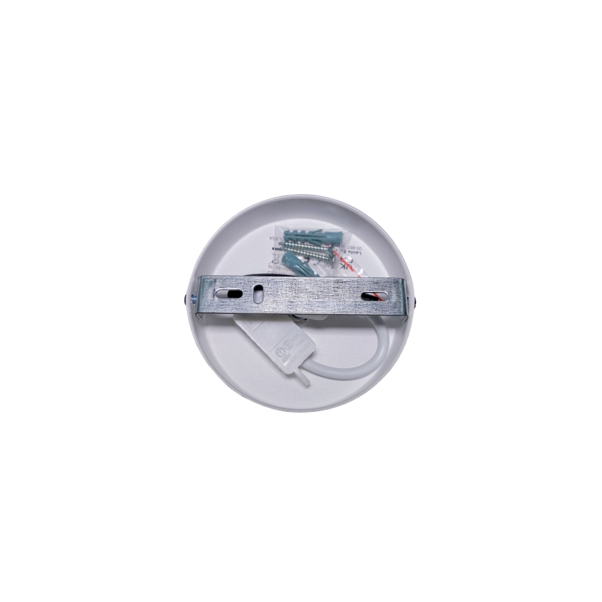 Duolla - Aufbauleuchte BOHO ECO RECYCLING 1xE27/15W/230V d 45 cm braun/cremefarben