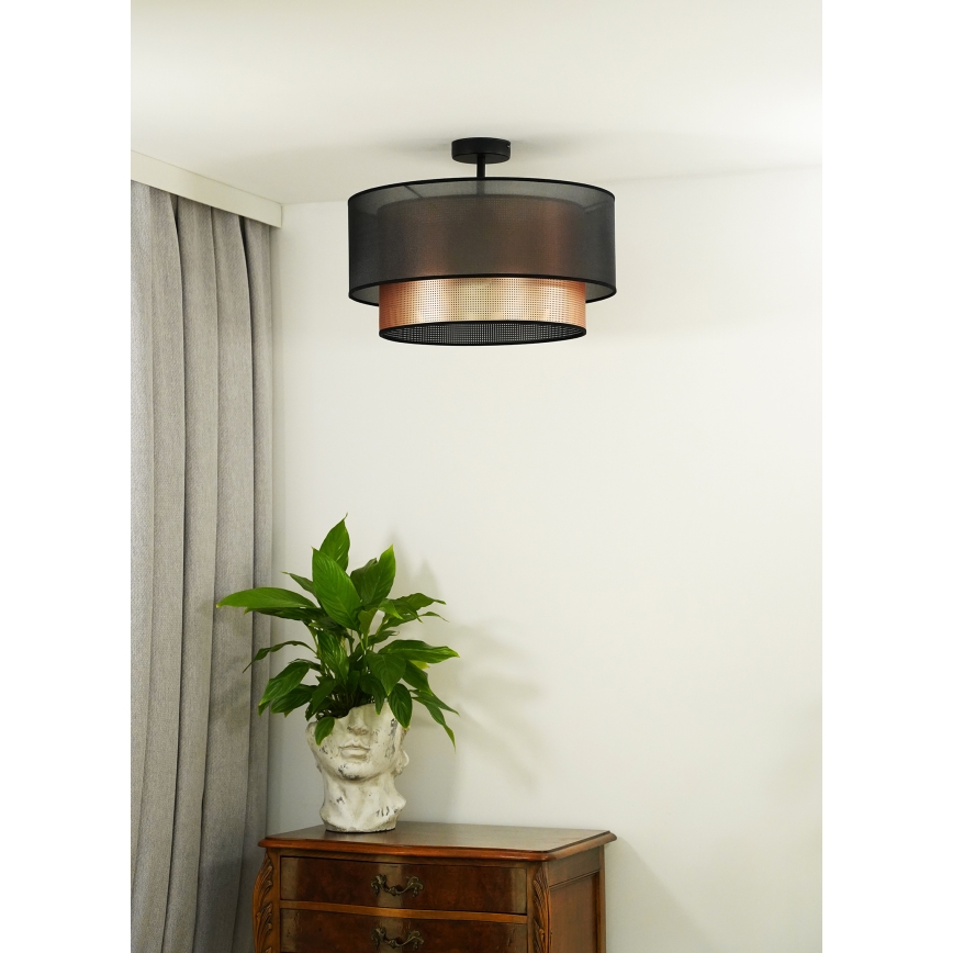 Duolla - Aufbauleuchte COPPER SHINY 1xE27/15W/230V d 45 cm braun/kupfern