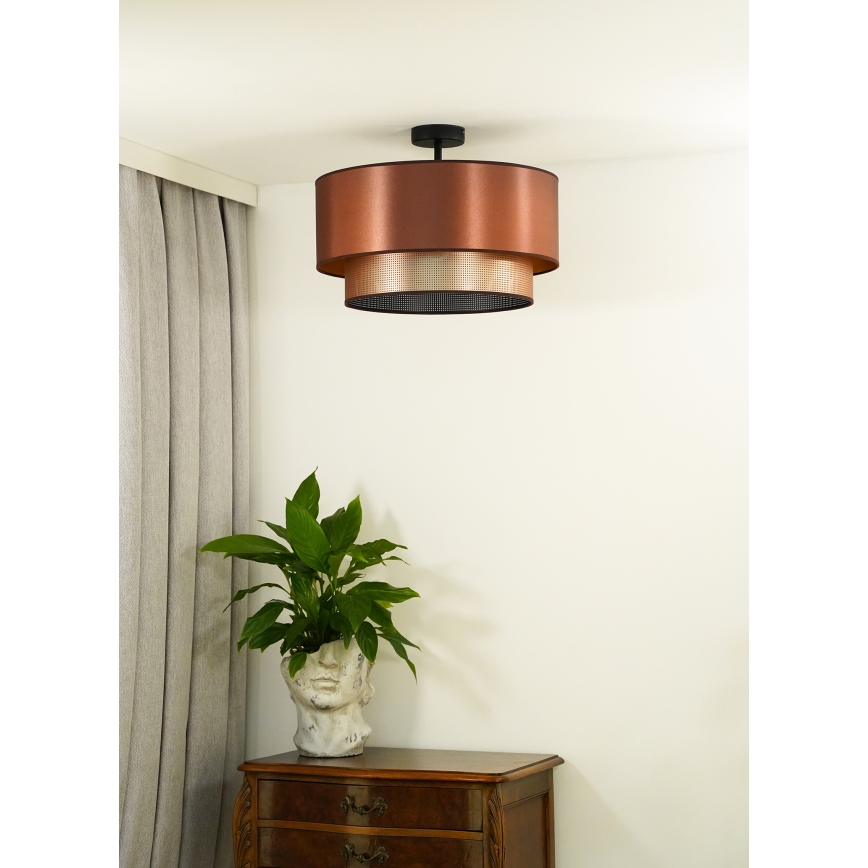 Duolla - Aufbauleuchte COPPER SHINY 1xE27/15W/230V d 45 cm kupfern