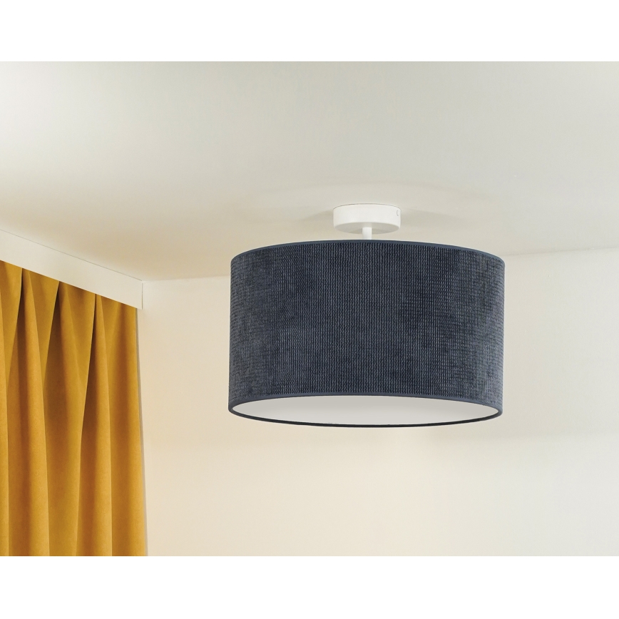 Duolla - Aufbauleuchte CORDUROY 1xE27/15W/230V d 40 cm dunkelblau