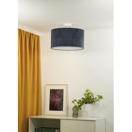Duolla - Aufbauleuchte CORDUROY 1xE27/15W/230V d 40 cm dunkelblau