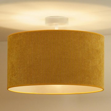 Duolla - Aufbauleuchte CORDUROY 1xE27/15W/230V d 40 cm gelb