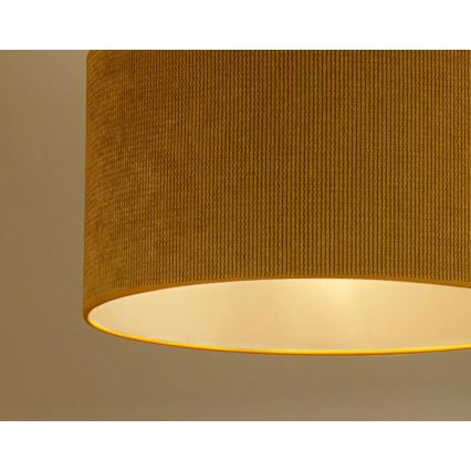 Duolla - Aufbauleuchte CORDUROY 1xE27/15W/230V d 40 cm gelb