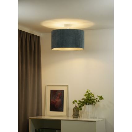 Duolla - Aufbauleuchte CORDUROY 1xE27/15W/230V d 40 cm hellblau