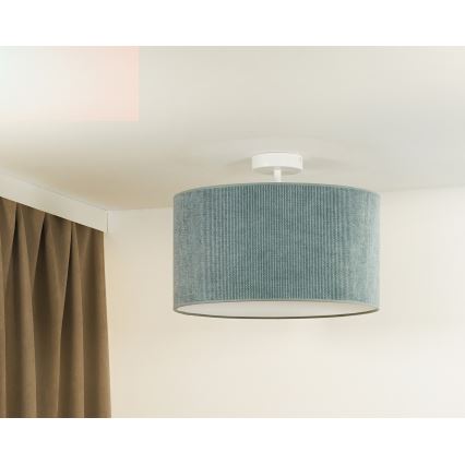 Duolla - Aufbauleuchte CORDUROY 1xE27/15W/230V d 40 cm hellblau