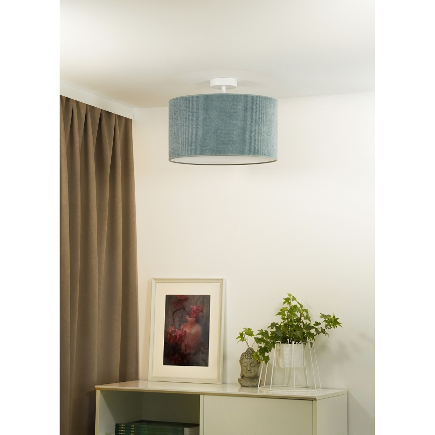 Duolla - Aufbauleuchte CORDUROY 1xE27/15W/230V d 40 cm hellblau