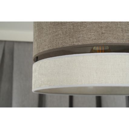 Duolla - Aufbauleuchte DOUBLE 1xE27/15W/230V d 40 cm braun/grau