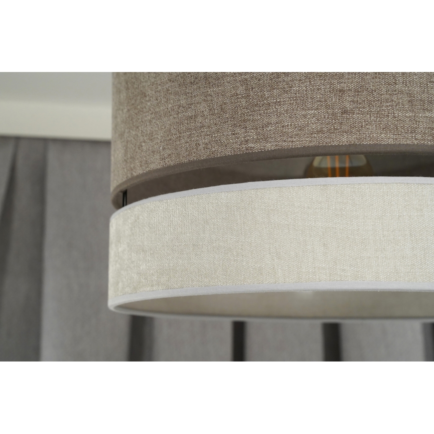 Duolla - Aufbauleuchte DOUBLE 1xE27/15W/230V d 40 cm braun/grau