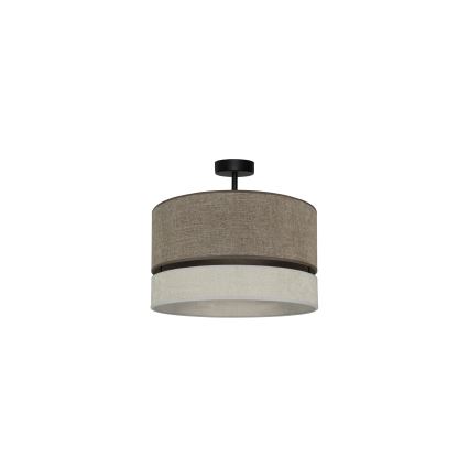 Duolla - Aufbauleuchte DOUBLE 1xE27/15W/230V d 40 cm braun/grau