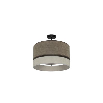 Duolla - Aufbauleuchte DOUBLE 1xE27/15W/230V d 40 cm braun/grau