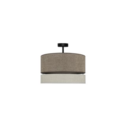 Duolla - Aufbauleuchte DOUBLE 1xE27/15W/230V d 40 cm braun/grau