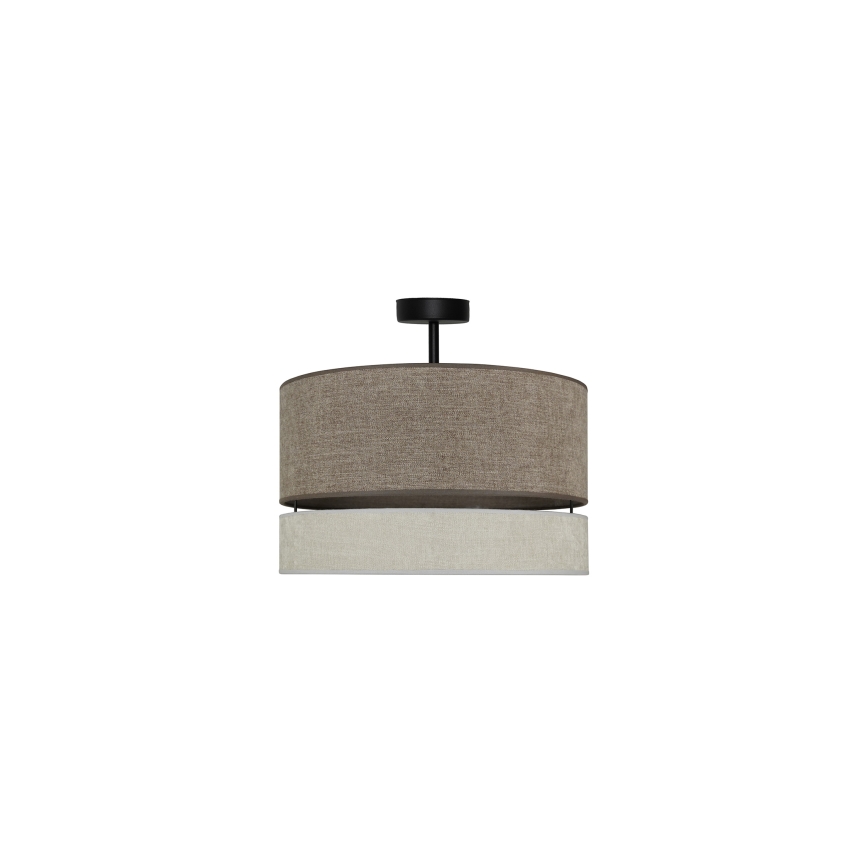 Duolla - Aufbauleuchte DOUBLE 1xE27/15W/230V d 40 cm braun/grau