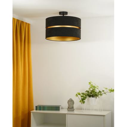 Duolla - Aufbauleuchte DUO 1xE27/15W/230V d 40 cm schwarz/golden