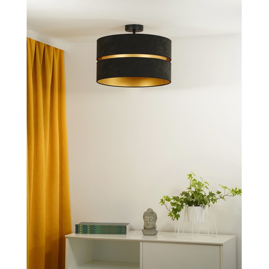 Duolla - Aufbauleuchte DUO 1xE27/15W/230V d 40 cm schwarz/golden