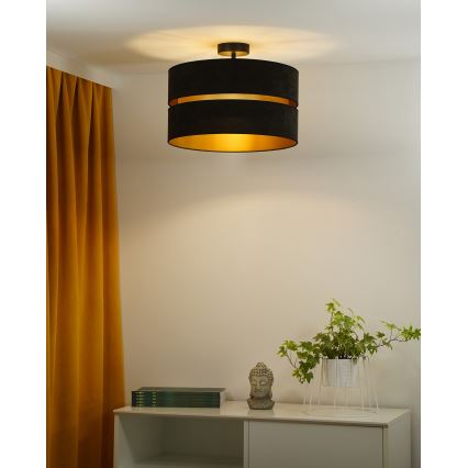 Duolla - Aufbauleuchte DUO 1xE27/15W/230V d 40 cm schwarz/golden