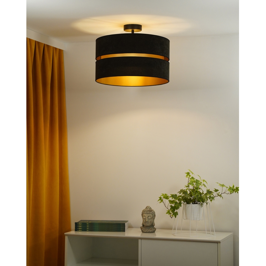 Duolla - Aufbauleuchte DUO 1xE27/15W/230V d 40 cm schwarz/golden