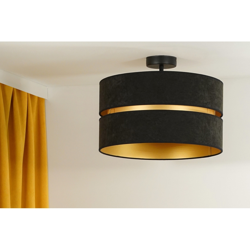 Duolla - Aufbauleuchte DUO 1xE27/15W/230V d 40 cm schwarz/golden