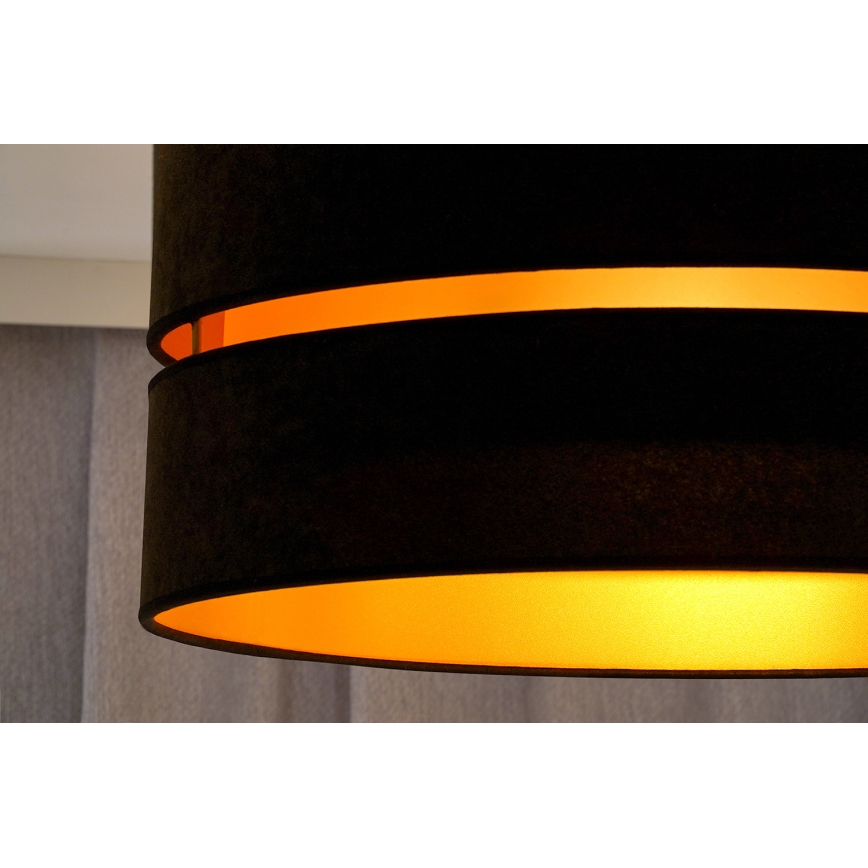 Duolla - Aufbauleuchte DUO 1xE27/15W/230V d 40 cm schwarz/golden