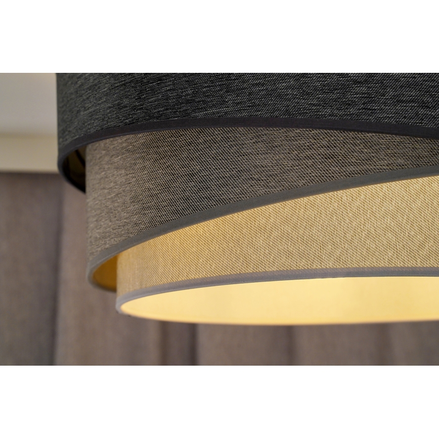 Duolla - Aufbauleuchte KOBO 1xE27/15W/230V d 45 cm grau/weiß