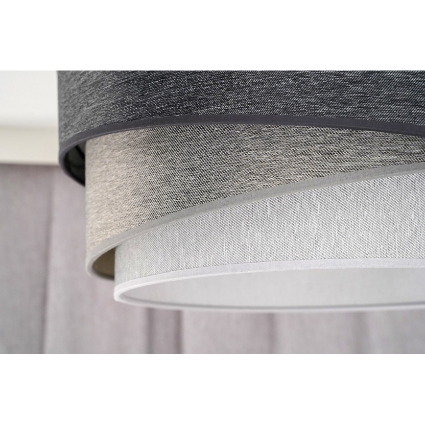 Duolla - Aufbauleuchte KOBO 1xE27/15W/230V d 45 cm grau/weiß