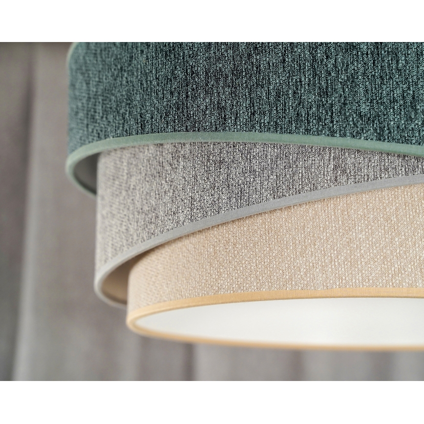 Duolla - Aufbauleuchte KOBO ECO RECYCLING 1xE27/15W/230V d 45 cm grün/grau/cremefarben