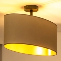 Duolla - Aufbauleuchte OVAL VEGAN 1xE27/15W/230V beige