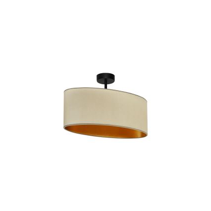 Duolla - Aufbauleuchte OVAL VEGAN 1xE27/15W/230V beige