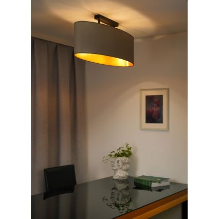 Duolla - Aufbauleuchte OVAL VEGAN 2xE27/15W/230V beige
