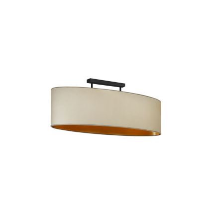 Duolla - Aufbauleuchte OVAL VEGAN 2xE27/15W/230V beige