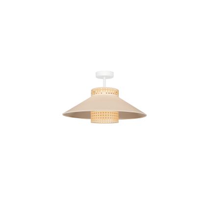 Duolla - Aufbauleuchte RIO RATTAN 1xE27/15W/230V d 45 cm beige/Rattan