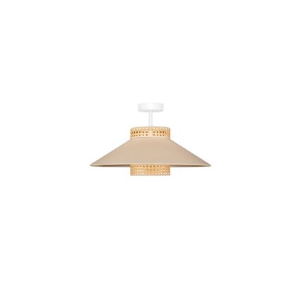 Duolla - Aufbauleuchte RIO RATTAN 1xE27/15W/230V d 45 cm beige/Rattan