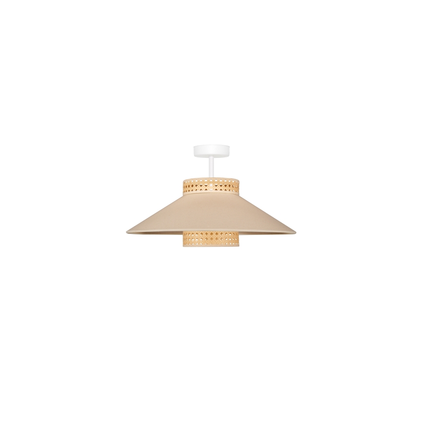 Duolla - Aufbauleuchte RIO RATTAN 1xE27/15W/230V d 45 cm beige/Rattan
