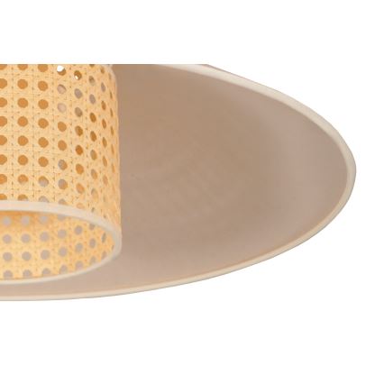 Duolla - Aufbauleuchte RIO RATTAN 1xE27/15W/230V d 45 cm beige/Rattan