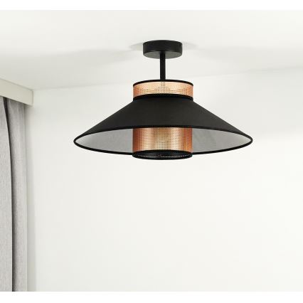 Duolla - Aufbauleuchte RIO SHINY 1xE27/15W/230V d 45 cm schwarz/kupfern