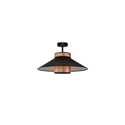 Duolla - Aufbauleuchte RIO SHINY 1xE27/15W/230V d 45 cm schwarz/kupfern
