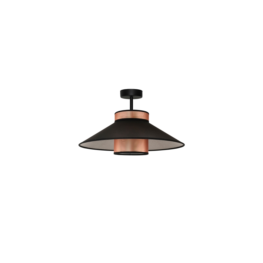 Duolla - Aufbauleuchte RIO SHINY 1xE27/15W/230V d 45 cm schwarz/kupfern