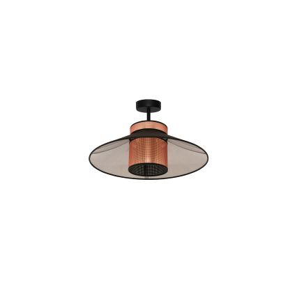 Duolla - Aufbauleuchte RIO SHINY 1xE27/15W/230V d 45 cm schwarz/kupfern