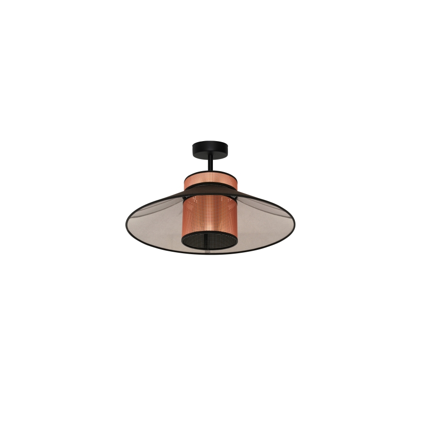Duolla - Aufbauleuchte RIO SHINY 1xE27/15W/230V d 45 cm schwarz/kupfern