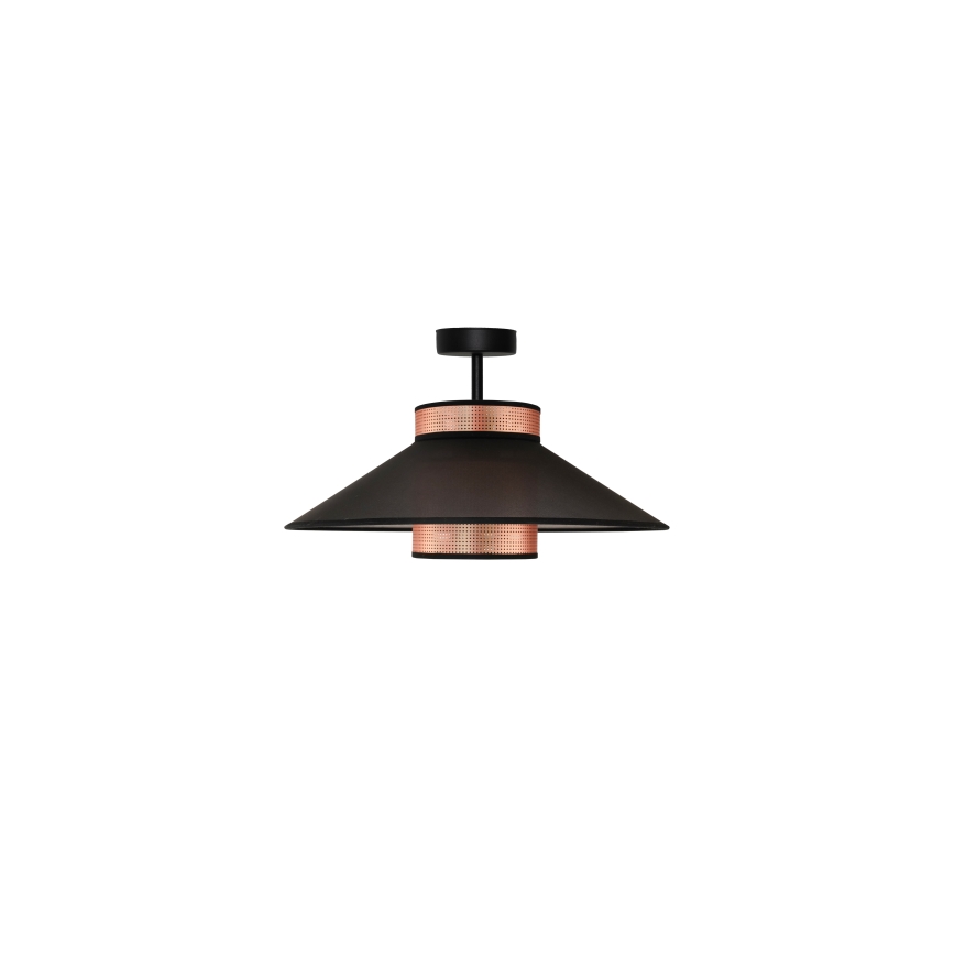 Duolla - Aufbauleuchte RIO SHINY 1xE27/15W/230V d 45 cm schwarz/kupfern