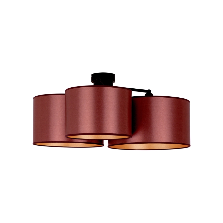 Duolla - Aufbauleuchte ROLLER TRIO SHINY 3xE27/15W/230V kupfern/golden