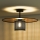 Duolla - Aufbauleuchte TOKYO RATTAN 1xE27/15W/230V d 50 cm golden/schwarz