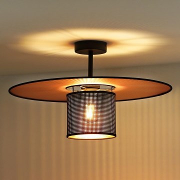 Duolla - Aufbauleuchte TOKYO SHINY 1xE27/15W/230V d 50 cm schwarz/kupfern