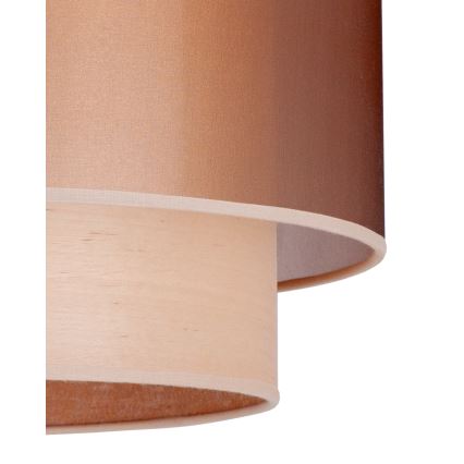 Duolla - Aufbauleuchte WOOD BOHO 1xE27/15W/230V d 45 cm kupfern/beige