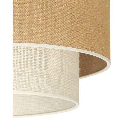 Duolla - Aufbauleuchte YUTE BOHO 1xE27/15W/230V d 45 cm braun/cremefarben